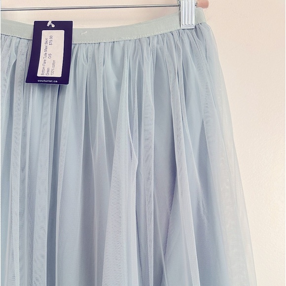 MINT GREEN MIDI/MAXI SKIRT - Picture 3 of 4